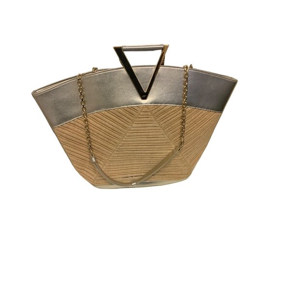 Roger Vivier Viv A La Plage Plissé Tote Bag - Picture 2 of 12